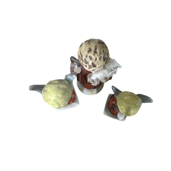 Vintage Goebel Hummel German Praying Angels & Shepherd Figurines Set‎ Of 3 - Picture 4 of 8